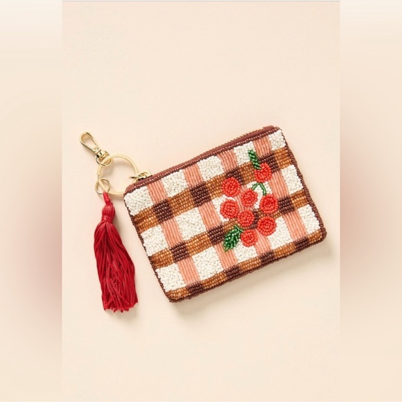 Anthropologie beaded coin purse-picnic edition - Picture 2 of 10